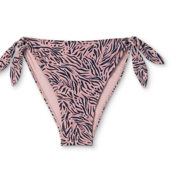 NWT Xhilaration Women's High-Leg High-Waist Side-Tie Bikini Bottom XS - Picture 3 of 9
